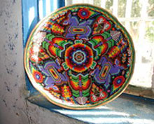 Huichol Offering Bowl Huichol Offering Bowl
